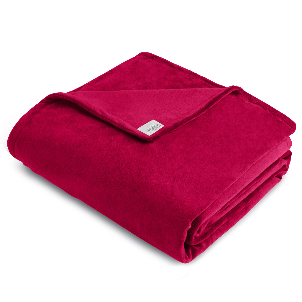 MegaBee Throw Blanket ~ Raspberry