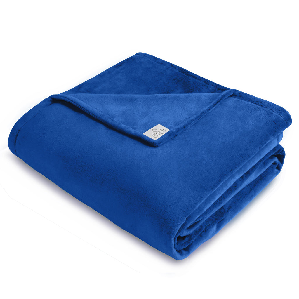 BiggerBee Throw Blanket ~ Royal Blue
