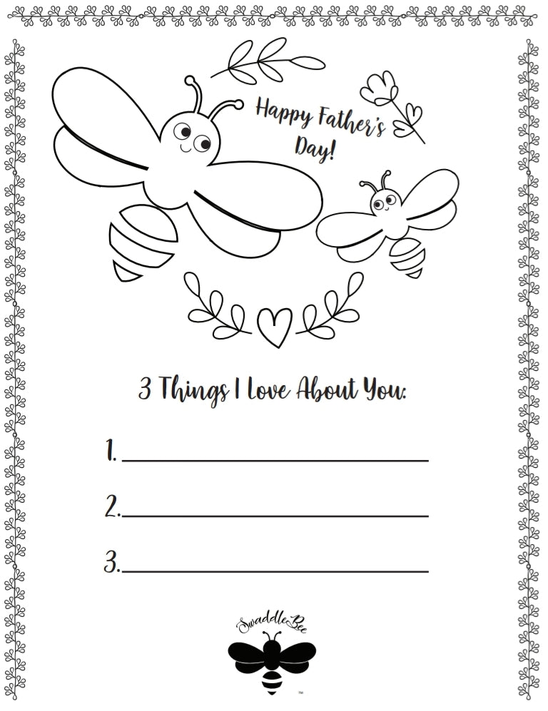 Father's Day Coloring Page Father's Day Printables 