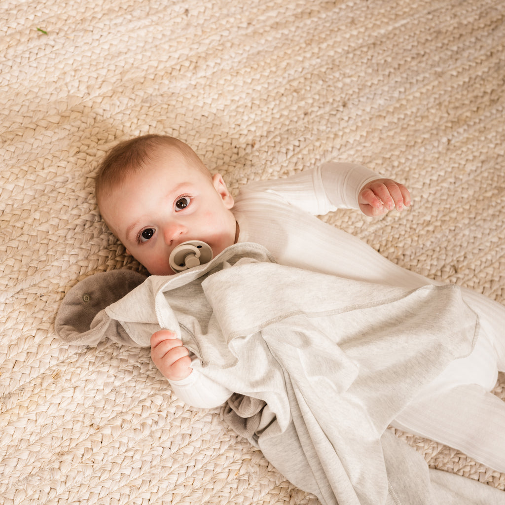 Organic Cotton Swaddle Blanket Grey Swaddle Bee